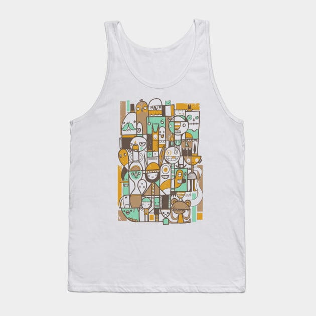 Retro People Tank Top by wotto